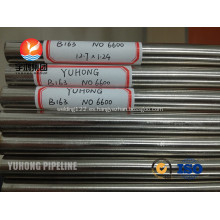 Tubo de aleación 600 UNS N06600 Inconel 600